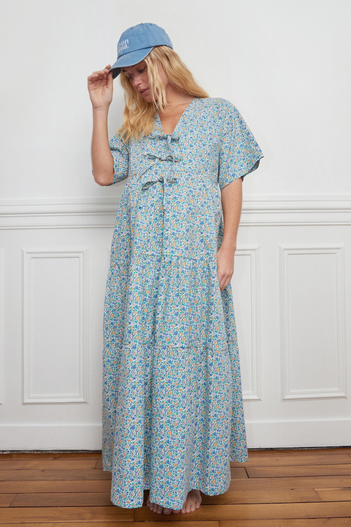 ROBE LONGUE LIBERTY VERT - Main Image