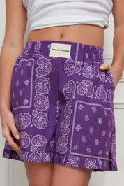SHORT À VOLANTS BANDANA