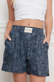SHORT CACHEMIRE BLEU NUIT