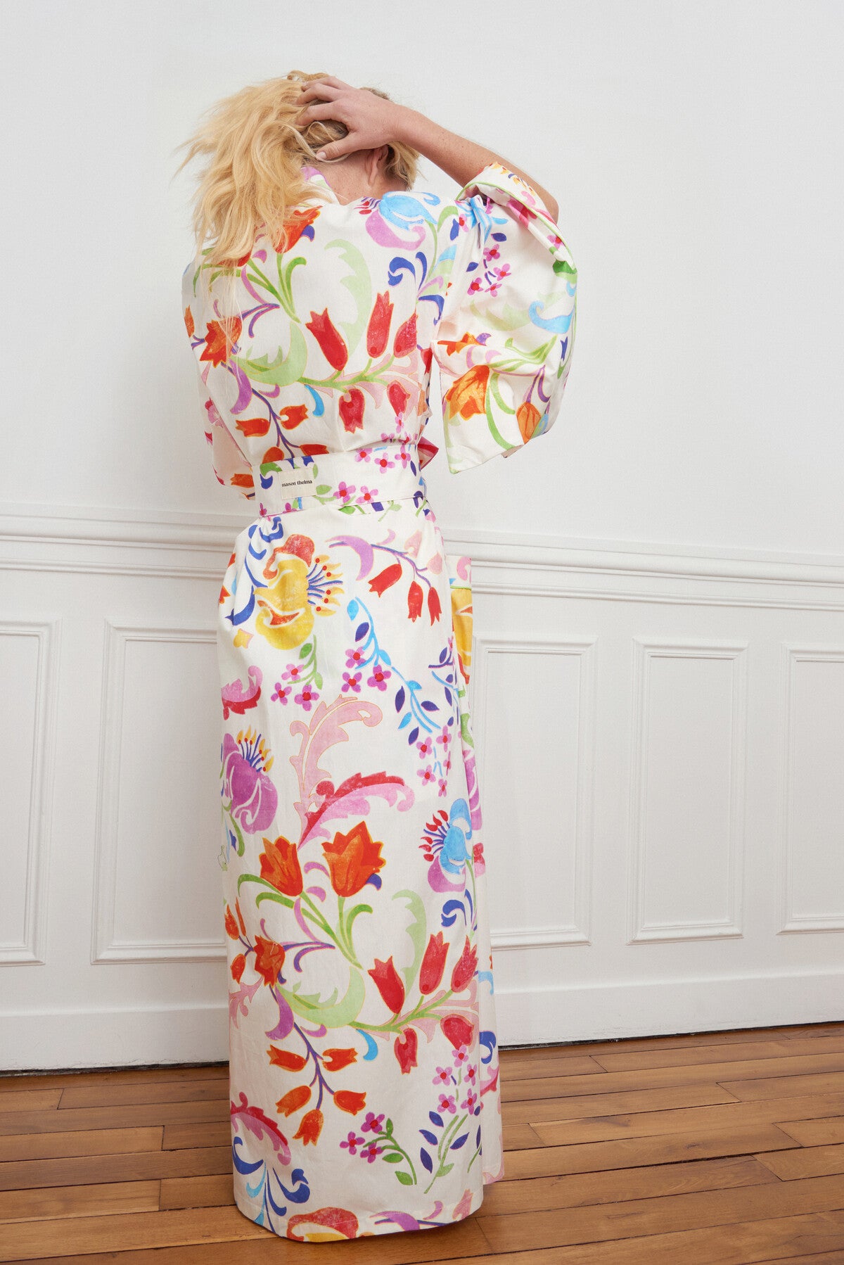 KIMONO LONG FLEURIS MULTICO