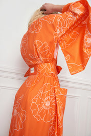 KIMONO LONG FLEUR DE PAVOT