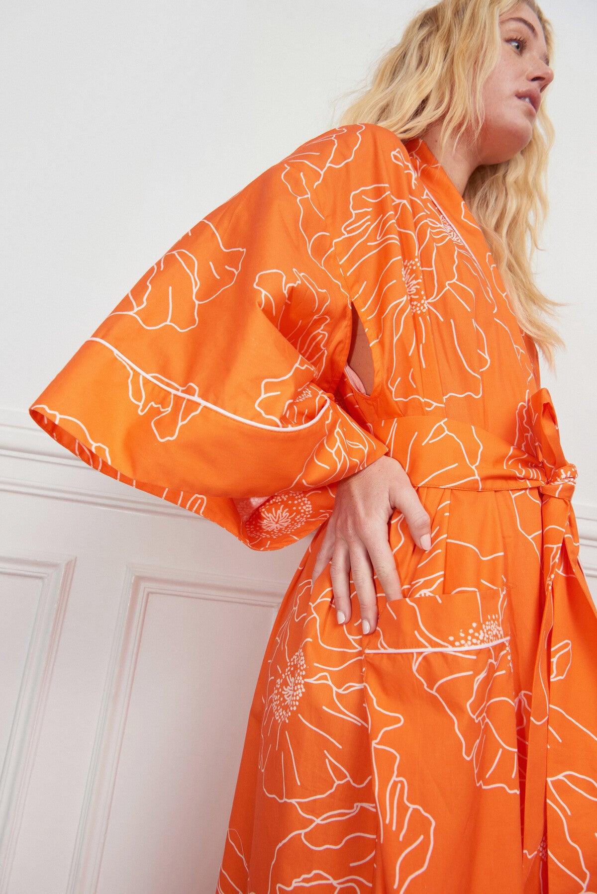 KIMONO LONG FLEUR DE PAVOT