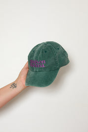 CASQUETTE DENIM VERTE