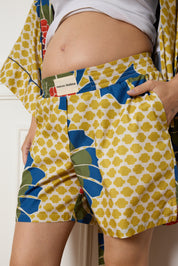 SHORT À FLEUR OVERSIZE
