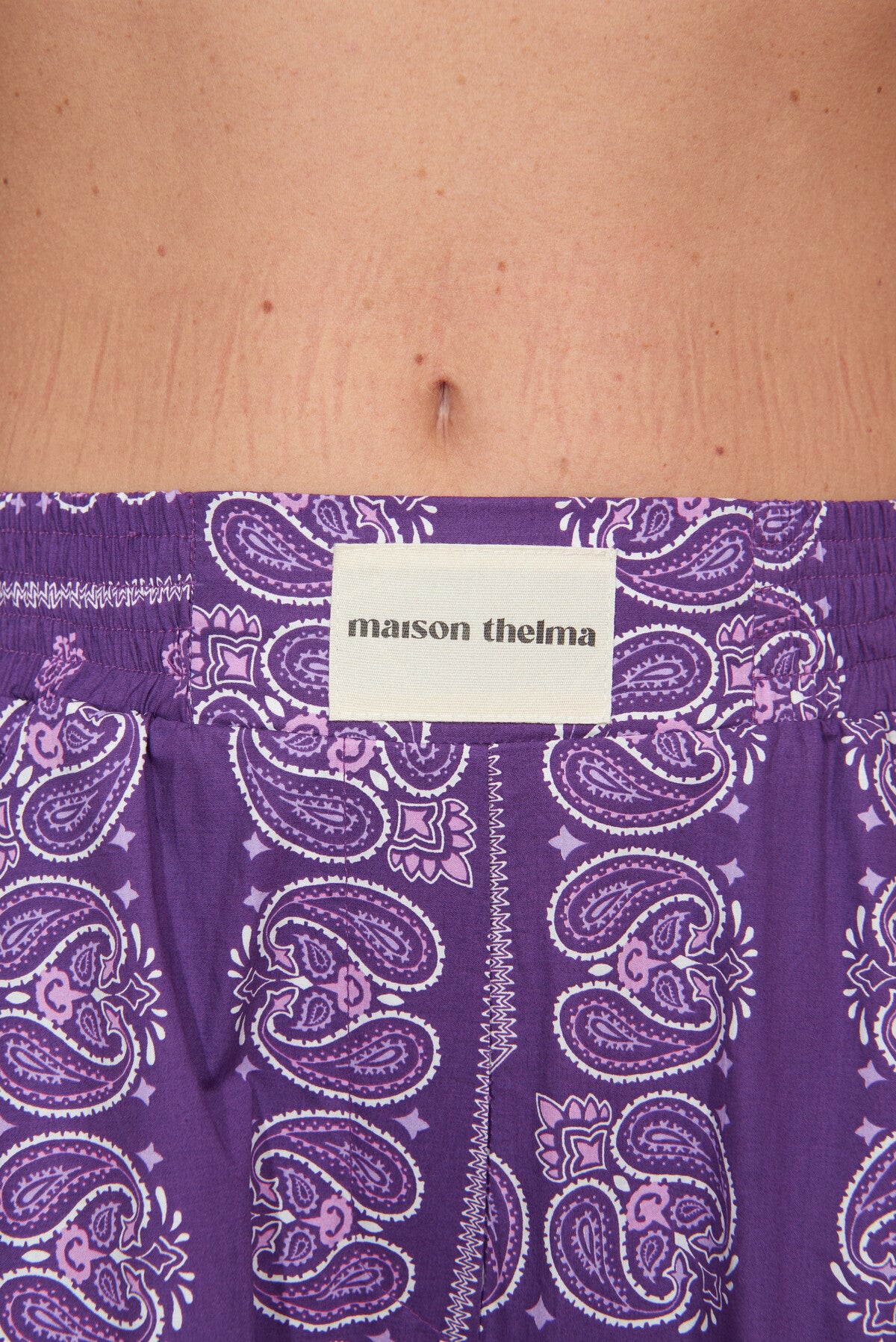 PANTALON À VOLANTS BANDANA