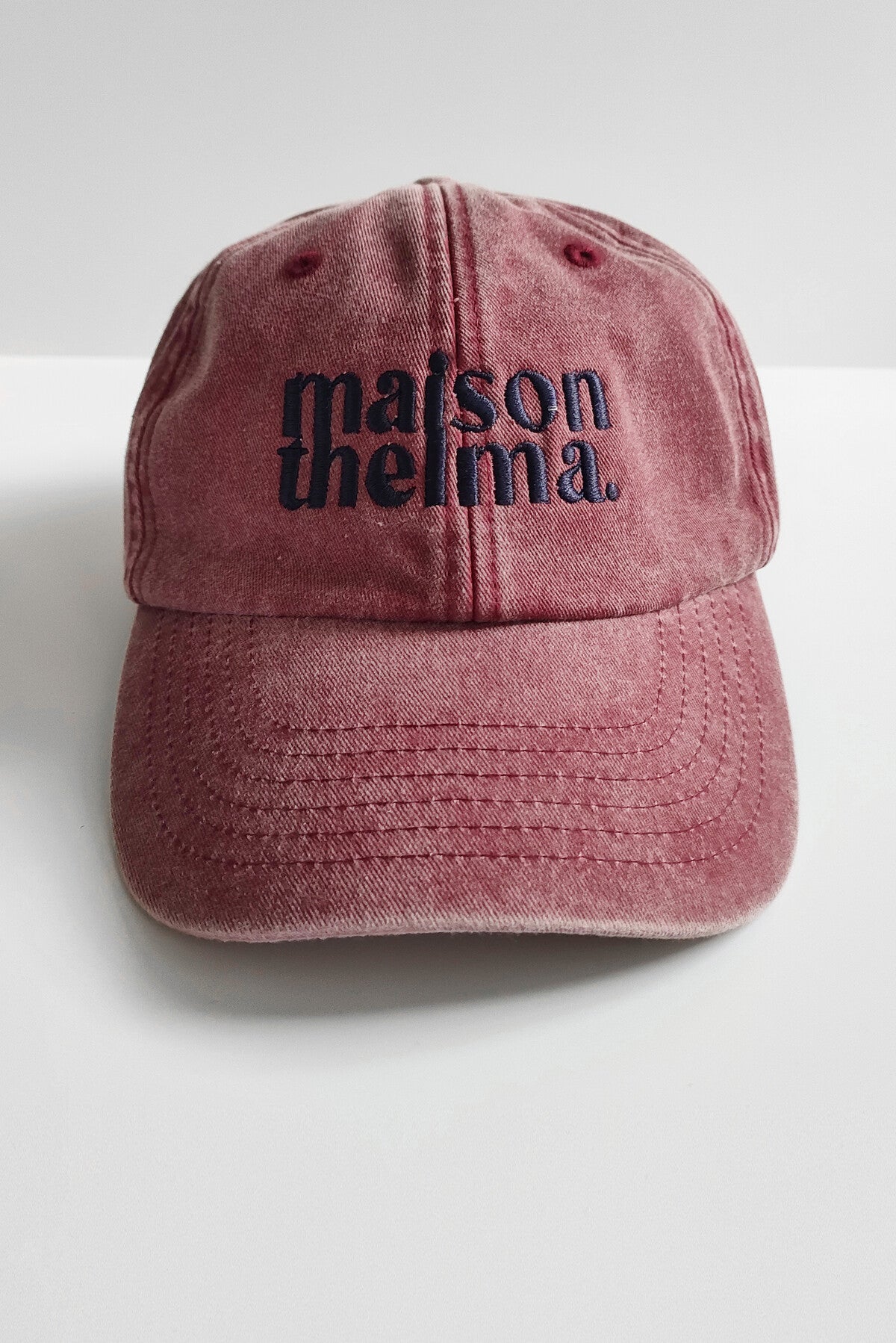 CASQUETTE DENIM BORDEAUX