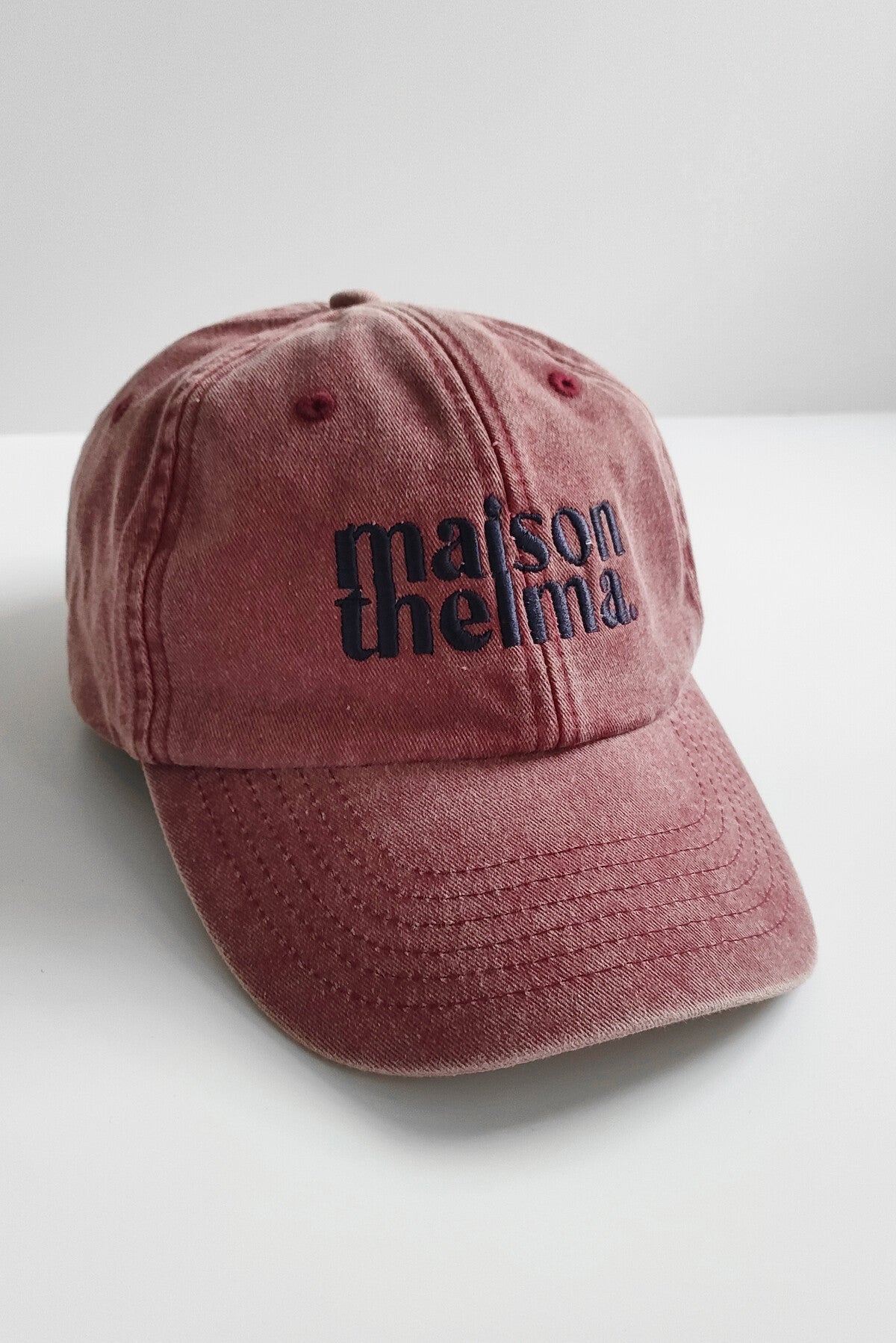 CASQUETTE DENIM BORDEAUX