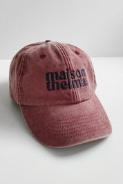 CASQUETTE DENIM BORDEAUX