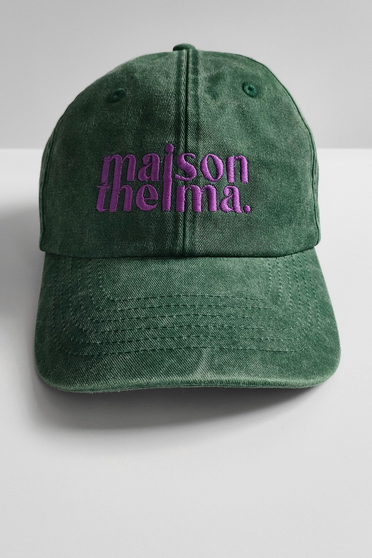 CASQUETTE DENIM VERTE