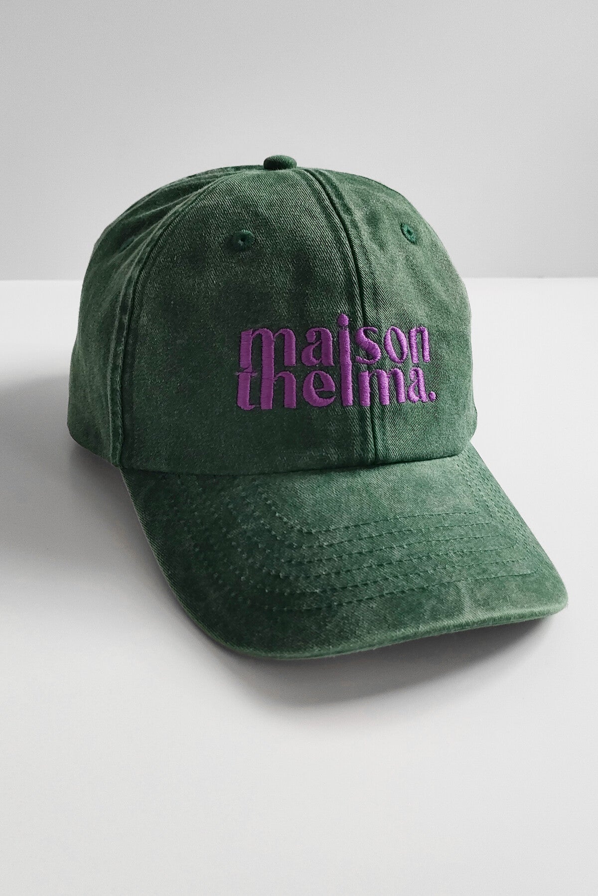 CASQUETTE DENIM VERTE